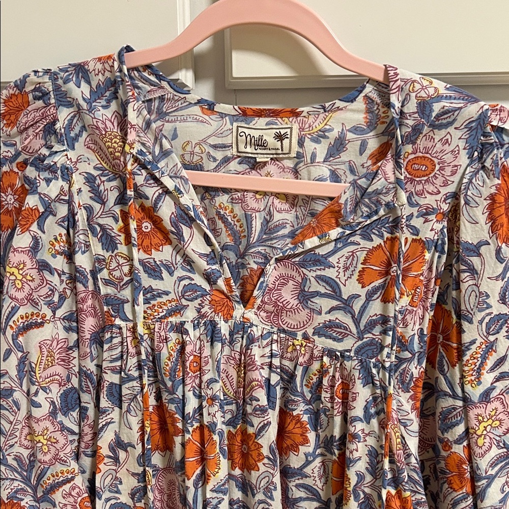 Floral Print Women's Top - Picture 4 of 5